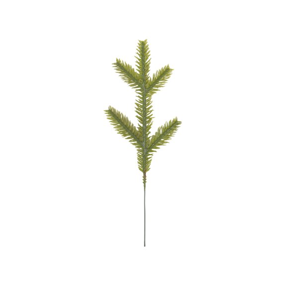 Tuscom Artificial Green Leaf Branches 13 Inch for Vase Fillers, Winter Christmas Table Mantel Decorations for Home, Flexible Plastic Picks