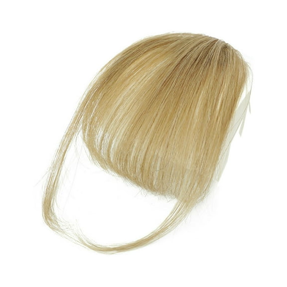Tuscom Bangs wig, Human Hair Clip In Bangs 10in Curly - Heat Resistant Fringe Extensions with Seamless Blend, Restylable Natural Look for Women & Girls