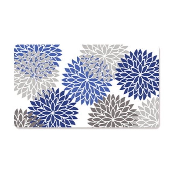 Tuscom Bathroom Rug Non Slip Waterproof Floor Mat Dirt Tracker Doormat Quick Dry for Shower Room Entrance Kitchen Home Sky Blue 15.7x23.6