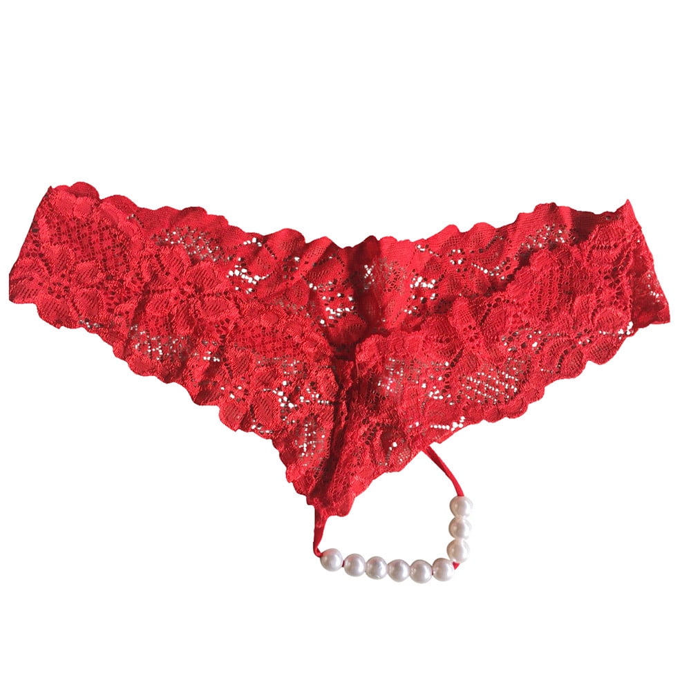 Women's Shirley of Hollywood 20145 Stretch Lace Strappy Thong