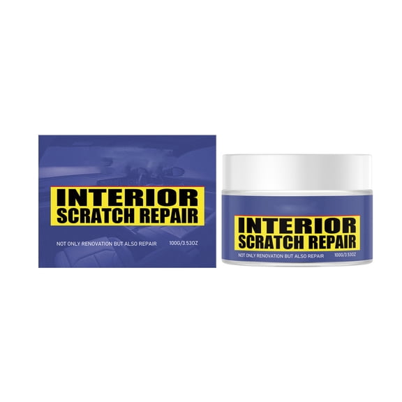 Tuscom Car Interior Plastic Scratch Repair Paste Dashboard Restorer Scratch Remover for Door Panel Trim, Filler for Scuffs, Marks, Cracks on Automotive Vinyl.