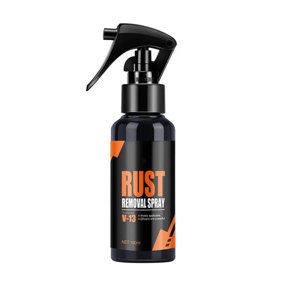 Tuscom Car Wheel Rust Remover Spray 100ml, Heavy Duty Rim Cleaner & Polisher for Brake Dust, Grime, Oxidation, Safe for Alloy Chrome Steel Wheels, Auto Detailing Rust Stain Eliminator