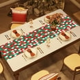 thumbnail image 1 of Tuscom Christmas Table Runner, 72x13in Waterproof Christmas Table Flag for Dining & Coffee Table, Festive Polyester Tablecloth with Snowflake Design for Holiday Decorations, 1 of 6