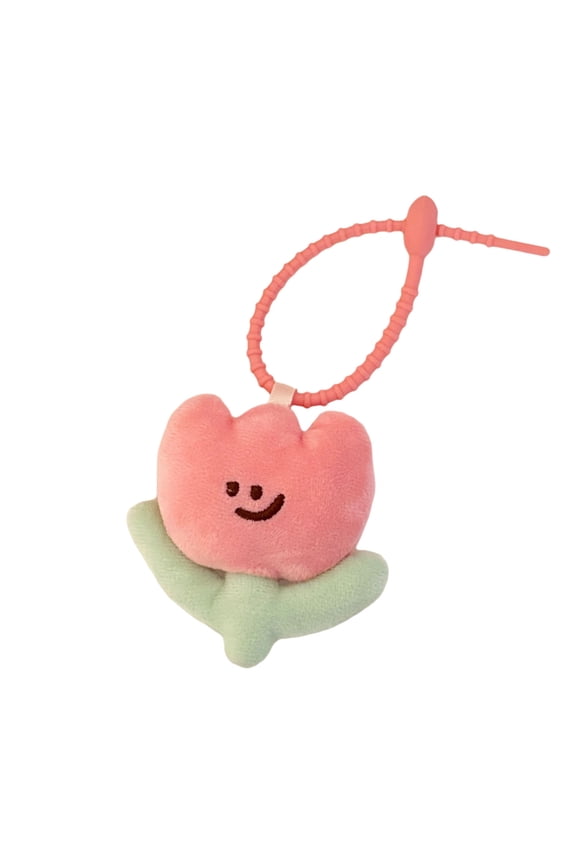 Cute Flower Doll Keychain Pendant Plush Floral Keychain for Bag Purse Car Keys, Adorable Gift Accessory for friend Couple Birthday Valentine