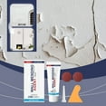 thumbnail image 1 of Tuscom Easy DIY Wall Repair Compound Kit - Fix Cracks, Stains, Graffiti & Peeling Paint on Indoor/Outdoor Walls - White, 3.5oz w/Scraper & Sandpaper, 1 of 9