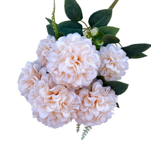 Tuscom Emulation Hydrangea Macrophylla Plastic Artificial Flowers for Home Decor, Simplicity Fake Flowers Waterproof Fade Resistant Non Yellowing Wedding Decoration Faux Flowers