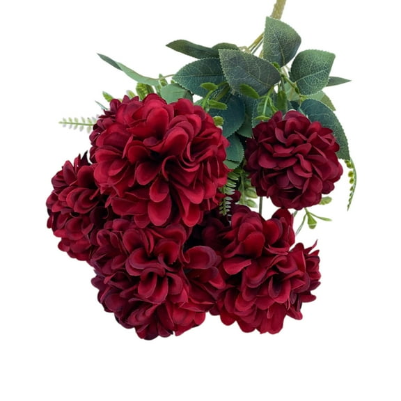 Tuscom Emulation Hydrangea Macrophylla Plastic Artificial Flowers for Home Decor, Simplicity Fake Flowers Waterproof Fade Resistant Non Yellowing Wedding Decoration Faux Flowers