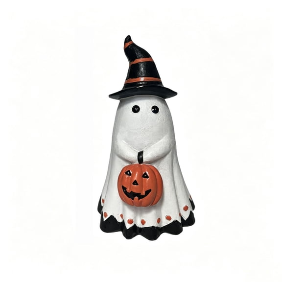 Tuscom Evil Ghost LED Candle for Halloween Decor, Flickering Flameless Ghost Candle Light, Spooky Tabletop Ornament for Party