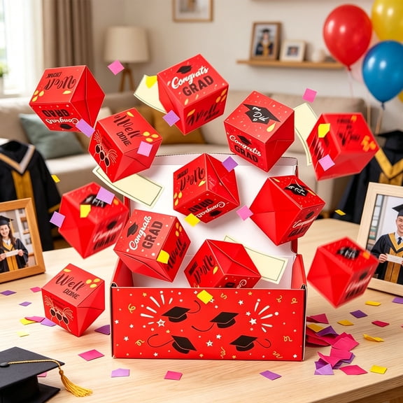 Tuscom Explosion Gift Box Set Surprise Bounce Box DIY Up Gift Box with Bag for Birthday Anniversary Wedding Proposal Money Card