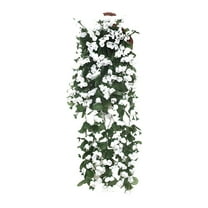 Tuscom Fake Hanging Flowers Plants Bougainvillea Artificial,UV Resistant Faux Silk Flower Fabric Vine Fake Plants for Indoor Outdoor Garden Porch Eave Fence Wedding Wall Spring Summer Decor
