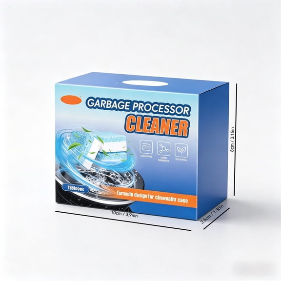 Tuscom Garbage Disposal Cleaner Tablets Trash Can Drain Deodorizer 12 Pack Effervescent Foaming Tabs for Kitchen Sink Septic Safe