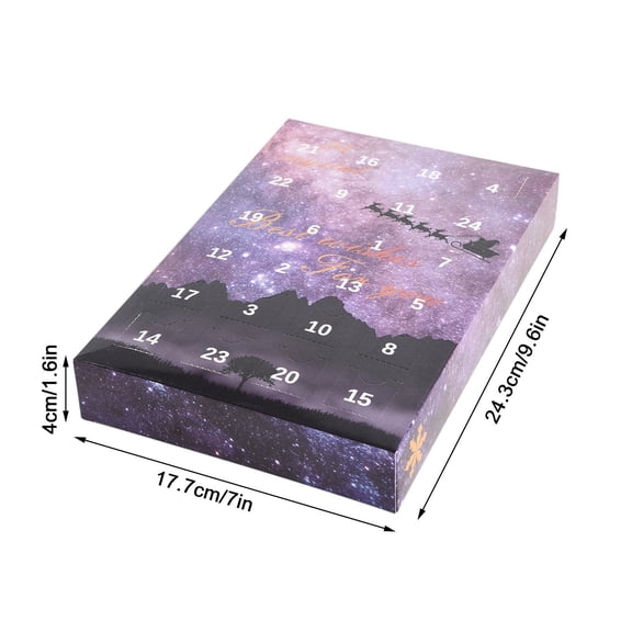 Tuscom Halloween Advent Calendar with 24 Natural Crystals Agate Fossils, Educational Geology Mineral Collection Kit for Teens, Countdown Gift for Women Men Halloween Christmas Party Favors