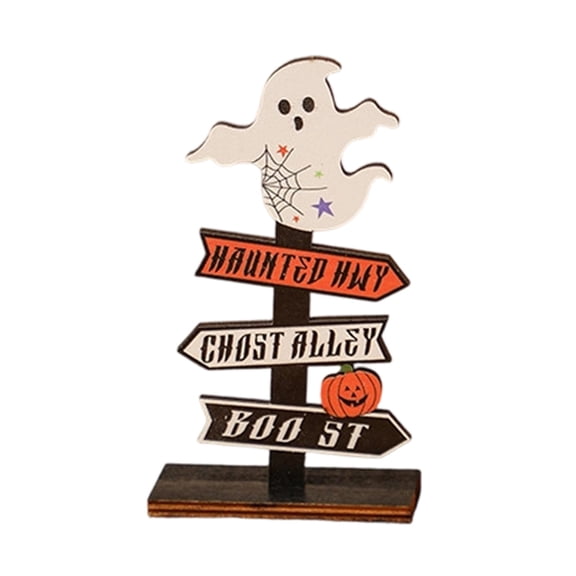 Tuscom Halloween Pumpkin Letter Wood Sign Farmhouse Wooden Table Decor BOO Block Letter Fall Holiday Ornament