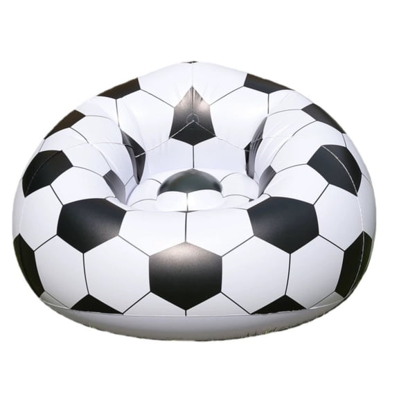 Tuscom Inflatable Soccer Sofa with Built-in Pump Portable Blow Up Couch for Game Night Camping Indoor Outdoor Air Chair 41 Inch