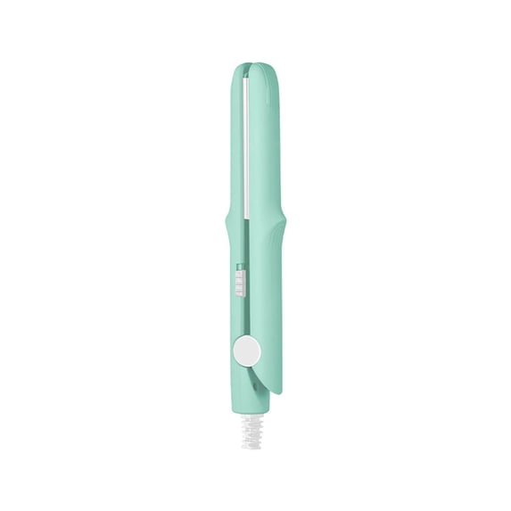 Tuscom Mini Hair Straightener & Curler Dual-Purpose, 1-2 Min Fast Heating, Ceramic Floating Plates for Shiny Smooth Hair, Travel-Size 6.69in, Wet/Dry Use
