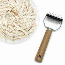 Tuscom ​​Multifunctional Pastry Cutter & Dough Docker - 7.1 Inch Manual Pizza Roller for Homemade Noodles, Pie Crust, Bread Baking​​