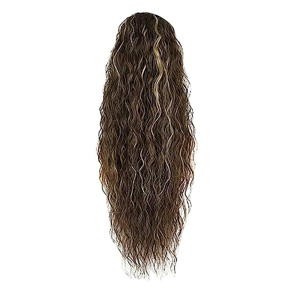 Tuscom Natural Realistic Water Wave Ponytail Wig - Elastic Drawstring Mesh Wig with Comfortable Breathable Design, Easy to Wear & Adjustable for Daily, Party