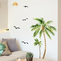 Tuscom Nature Themed Wall Decals Removable Wall Stickers with Botanical Patterns, Self-Adhesive Peel and Stick Wall Art for Bedroom Living Room Background Wall Decor, Forest Vine Tree Branch Mural