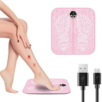 Tuscom Portable Foot Massager for Circulation and Pain Relief - Multi-Mode Shiatsu Massage Pad with Adjustable Intensity, Heating & Lightweight Design for Home/Office Use