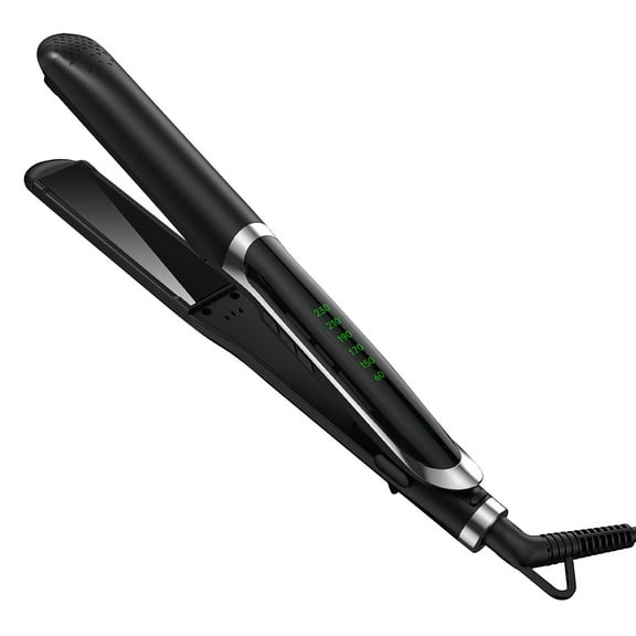 Tuscom Professional Straightening Hair Clip with Inner Buckle - Dual-Purpose Styler for Bangs, Curly & Straight Hair, Temperature Control & Fast Heating, 3-in-1 Ceramic Flat Iron for Salon & Home Use