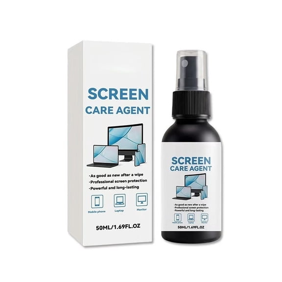 Tuscom Screen Cleaner Spray 50ml Anti Static Electronics Cleaner for Phone Laptop Tablet Monitor Streak Free