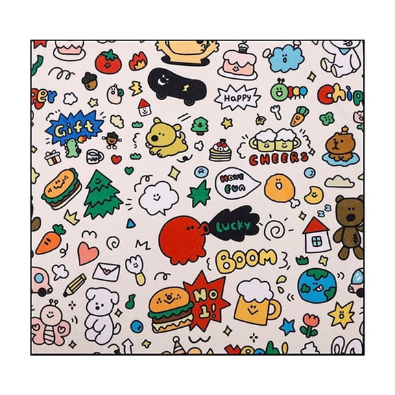 Tuscom Self Adhesive Magic Cloth Makeup Bag Wrap Travel Cosmetic Organizer Foldable Pouch for Makeup Brushes Cables Electronics 13.8x13.8