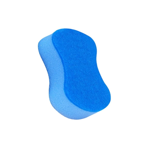 Tuscom Sky Blue Kitchen Scrub Sponge Non Scratch Scouring Pad for Dishes Pots Pans 2 Layer Household Cleaning Wipe