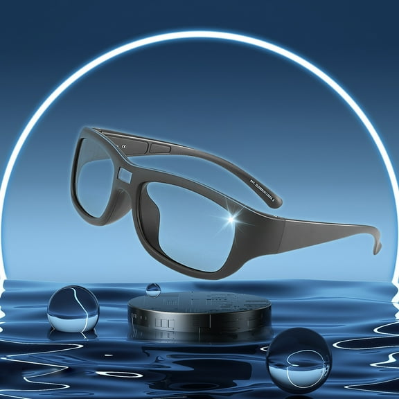 Tuscom Smart Photochromic Polarishing Sunglasses for Driving Fishing Riding - 0.1s Transition Polarized Lens with Blue Light Filter & UV Protection