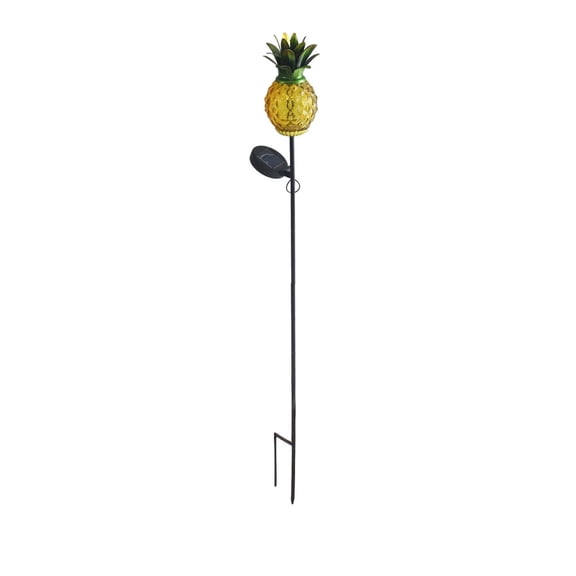Tuscom Solar Pineapple Stake Light, 30" LED Pineapple Garden Stake Light Outdoor Waterproof, Solar Powered Auto On/Off Landscape Light for Patio Yard Garden Pathway & Poolside Decor