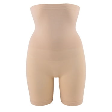 Tuscom Tummy & Thigh Slimming Shapewear Pants - High Waist Mid-Thigh Shaper Shorts for Women, Seamless No Pinch Elastic Leg Openings, All-Day Comfort (Beige, XS/S/M/L/XL/2XL/3XL)