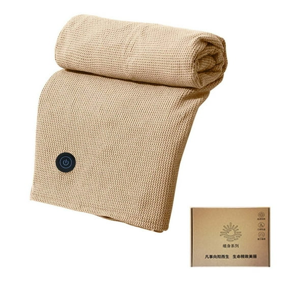 Tuscom USB Heated Blanket with Zipper Wearable, Portable Electric Throw Wrap for Adults, Soft Flannel Washable Blanket with 3 Temperature Settings, Ideal for Home Office Travel Gifts