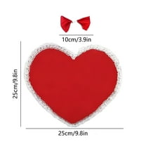 Tuscom Valentine's Day Porch Goose Costume, Love Bug Themed Lawn Goose Outfit with Heart Patterns for 23-Inch Outdoor Decoration, Festive Felt Goose Clothing for Patio, Yard, and Garden Holiday Decor