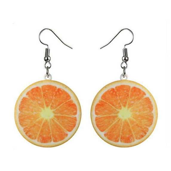 Tuscom Watermelon Stud Earrings for Women, Cute Fruit & Vegetable Dangle Earrings, Acrylic Summer Novelty Jewelry, Alloy Hanging Earrings for Daily Wear, Party, Vacation, Gift