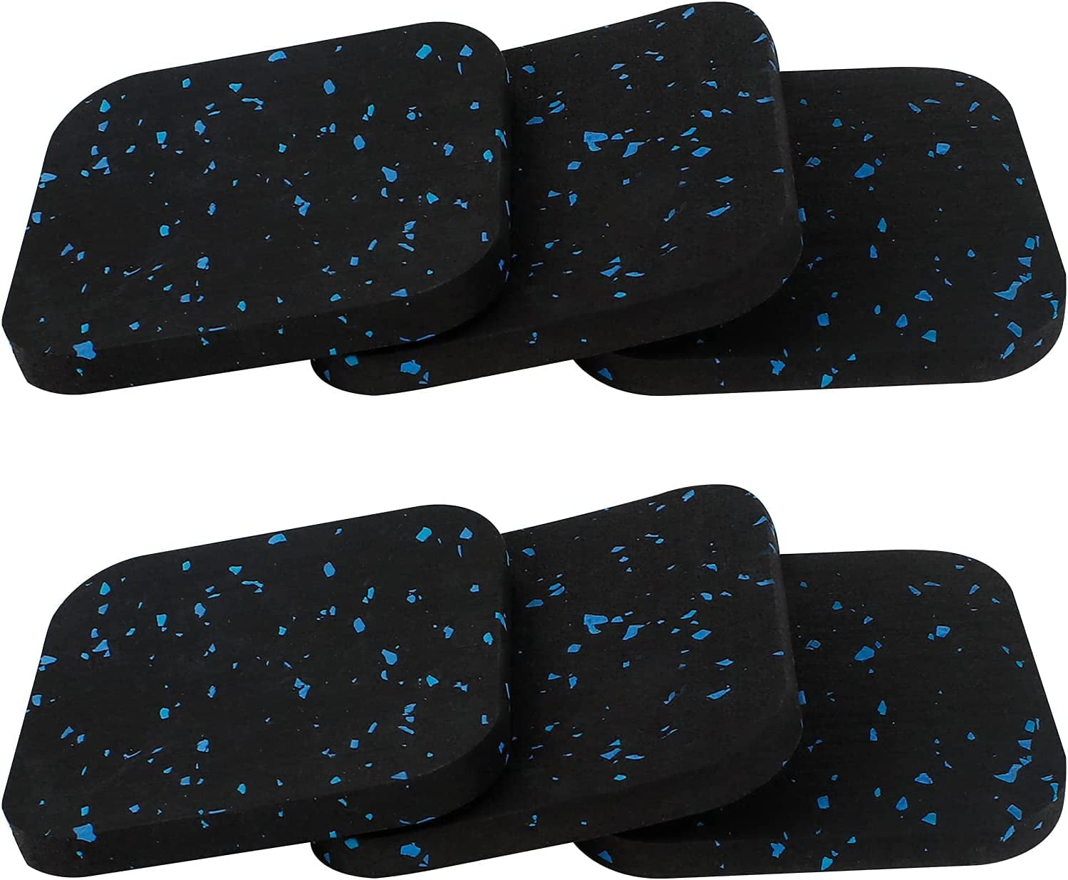 TuseyRxln 6Pcs Anti Vibration Washing Machine Mat, Anti Vibration Washing Machine Mat, 10 X 10 Cm Anti Vibration Washing Machine Rubber Pad For Treadmill, Tumble Dryer And Washing
