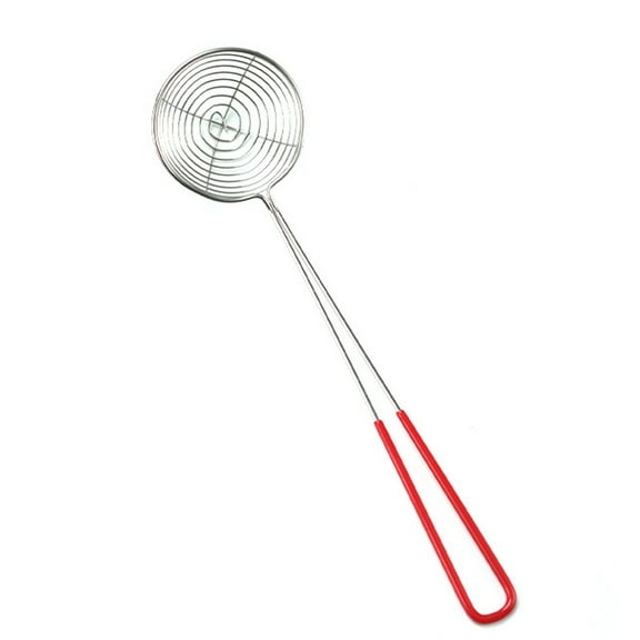 TuseyRxln Drain spoon, stainless steel strainer, colander, colander, boba pearl spoon, strainer, soup spoon, non-stick mesh skimmer spoon with handle, used for frying food in the