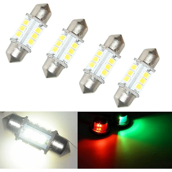 TuseyRxln Marine LED Navigation Lights Boat Anchor Bulb (4 Pieces)