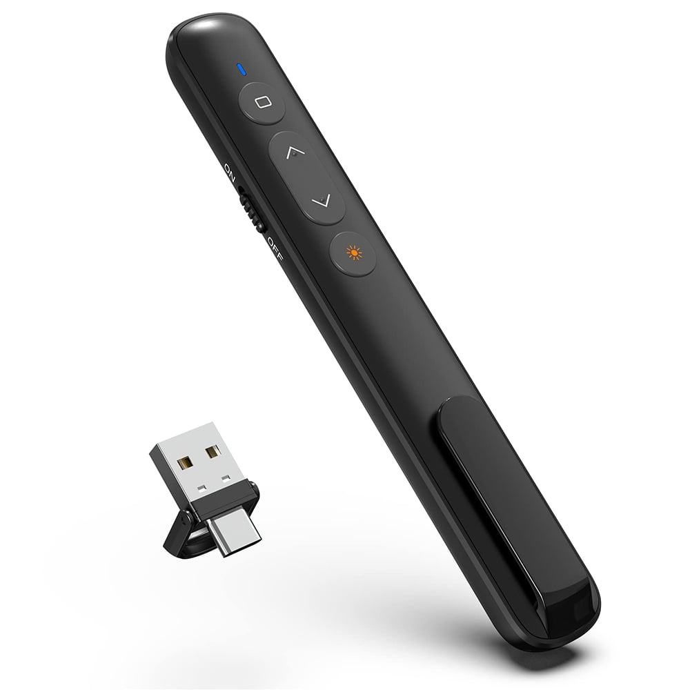 TuseyRxln Presenter with Laser Pointer, Powerpoint Remote Control ...