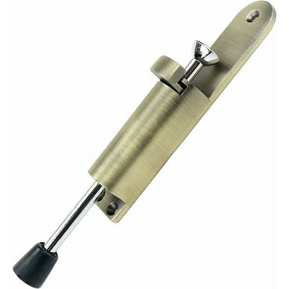 TuseyRxln Zinc Alloy Door Stopper, Foot Adjustable, Heavy Duty, On/Off Door Stop, Door Lock Holder