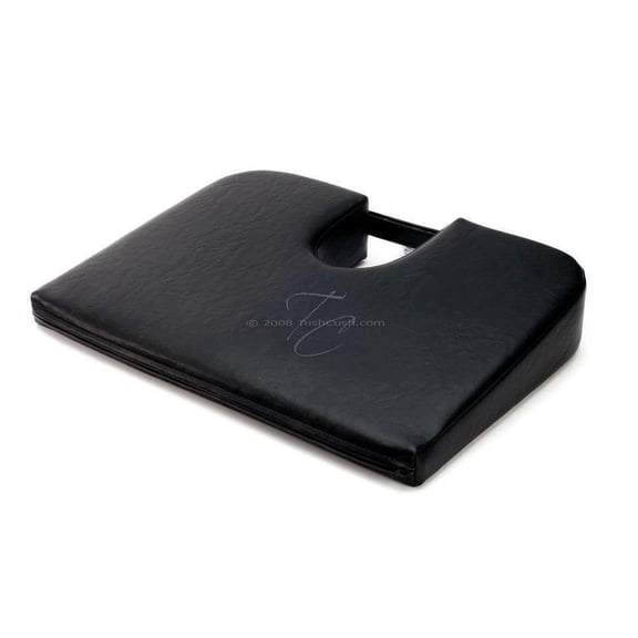 Tush Cush Car / Compu-Cush Ergonomic Seat Cushion - Carbon Black Vinyl 13x16