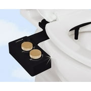 Tushy 3.0 Warm Water Spa Bidet Attachment Self Cleaning Water Sprayer - Pressure Nozzle | Noir/Gold
