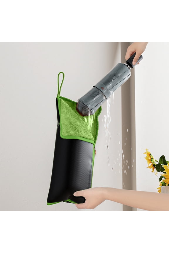 Waterproof Umbrella Storage Bag, Multi-Functional Water Absorbing Umbrella Cover with Hanging Strap, Portable Wet Storage Folding Umbrella Sleeve for Car Travel Home Office Fits
