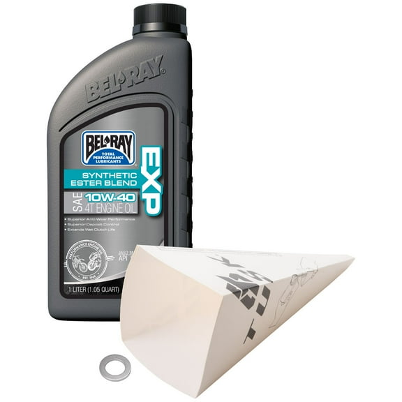 Tusk 2-Stroke Transmission Oil Change Kit Compatible with Bel-Ray EXP Synthetic Blend 10W-40 For Husqvarna TC 125 (Fuel Injected) 2023-2026