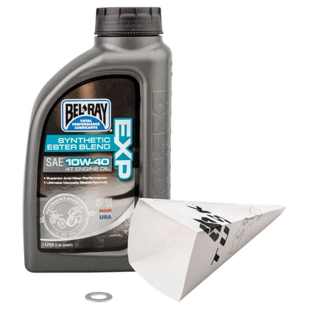 Tusk 2-Stroke Transmission Oil Change Kit For Bel-Ray EXP Synthetic Blend 10W-40 For Husqvarna TE 300 2014-2018