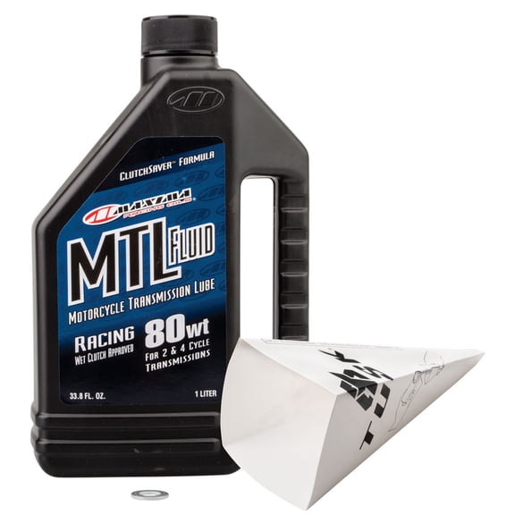 Tusk 156-011-005891ec-c75107 2-Stroke Transmission Oil Change Kit Maxima MTL Transmission Fluid 80W For Kawasaki KX500 1983-2004