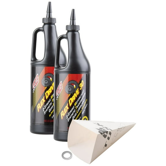 Tusk 2-Stroke Transmission Oil Change Kit Compatible with Klotz Flex Drive 30 For Yamaha BANSHEE 350 1987-2006
