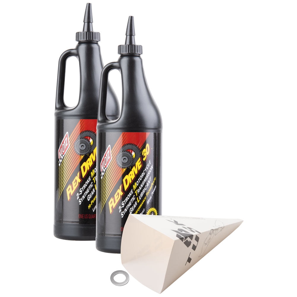 Tusk 2-Stroke Transmission Oil Change Kit Klotz Flex Drive 30