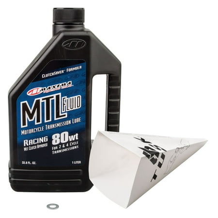 Tusk 2-Stroke Transmission Oil Change Kit Maxima MTL Transmission Fluid 80W For Suzuki RM80 1996-2001