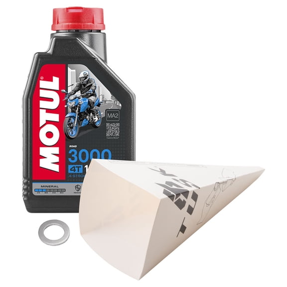Tusk 2-Stroke Transmission Oil Change Kit Compatible with Motul 3000 10W-40 For Beta 250 Xtrainer 2025