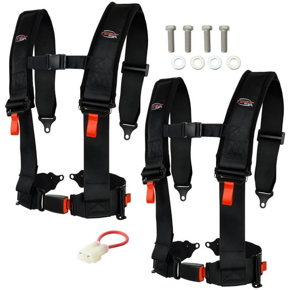 Tusk 4 Point 3 inch H-Style Safety Harness 2 Seat Package for Honda Talon 1000Rs 2023