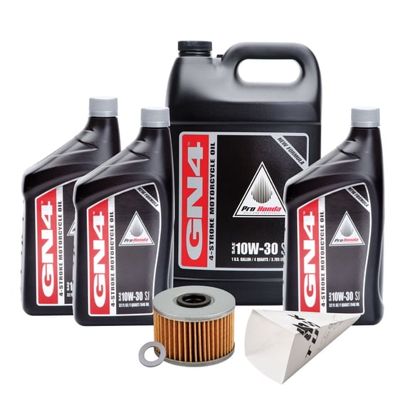 Tusk 4-Stroke Oil Change Kit Engine and DCT Oil Change Compatible with Pro-Honda GN4 10W-30 For Honda Pioneer 1000-6 Deluxe Crew 2023-2025